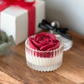 Red rose candle