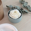 White rose candle